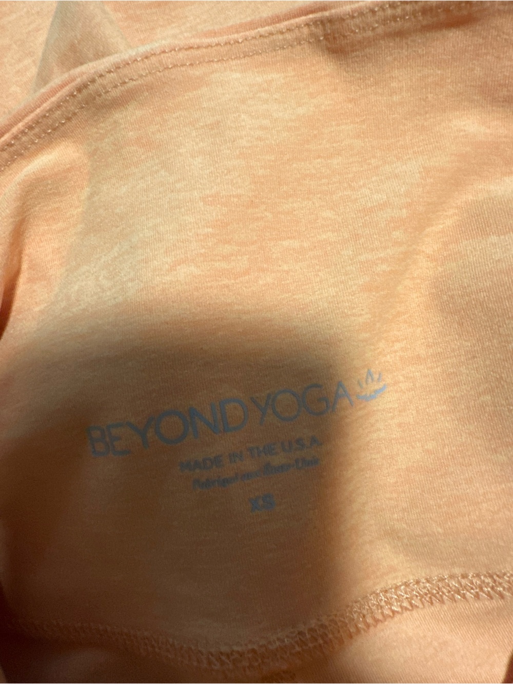 Beyond Yoga Spacedye Keep Pace Biker Shorts Heather citrus orange XS SD5054 - Picture 4 of 9